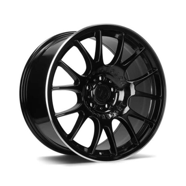 Seventy9 SV-H Gloss Black Polished Lip alloy wheel