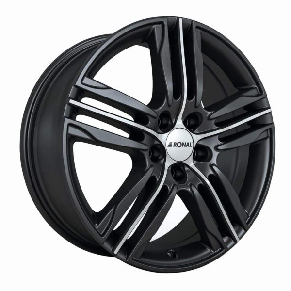 Ronal R57 Black Polished 1-Spoke angle 1024 alloy wheel