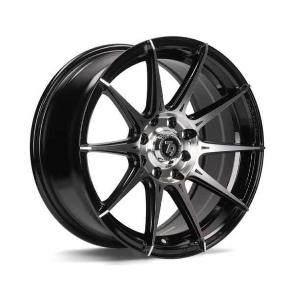 79Wheels SCF-F Black Polished Face alloy wheel