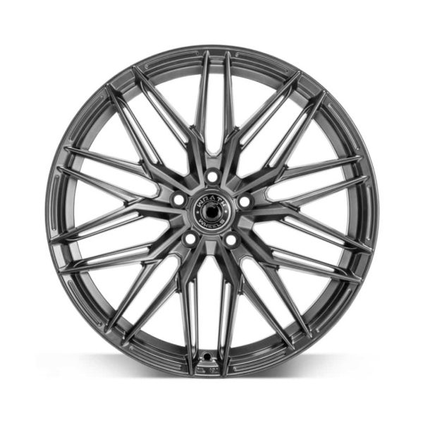Wrath WF9 Hyper Black flat alloy wheel