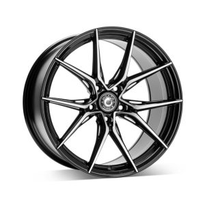 Wrath WFX Black Polished Face 1 alloy wheel