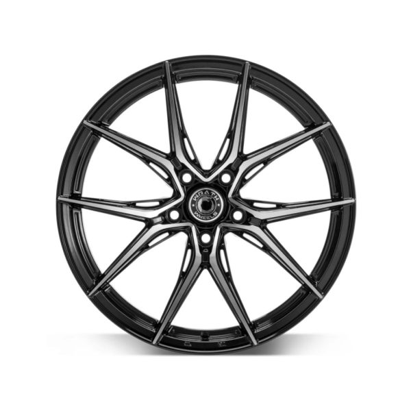 Wrath WFX Black Polished Face 2 alloy wheel