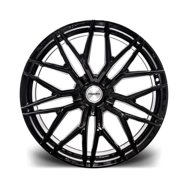 Riviera RF101 Gloss Black 1024 Flat alloy wheel