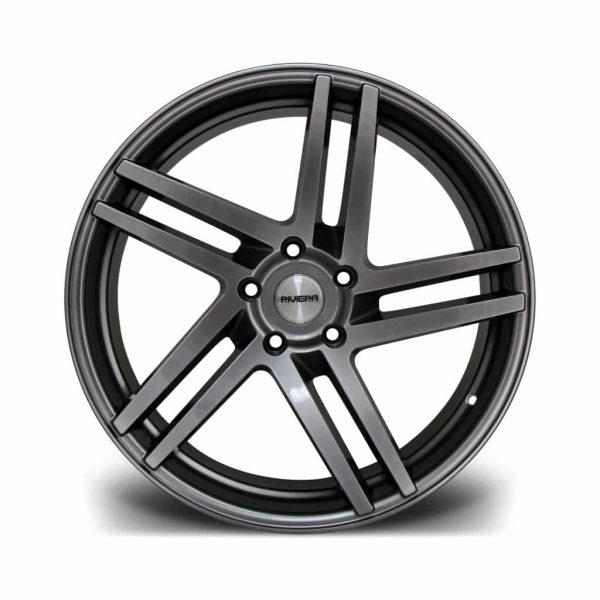 Riviera Twist Gunmetal Polished 1024 Flat alloy wheel