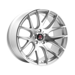Axe CS Lite Silver Polished Face front 1024 alloy wheel
