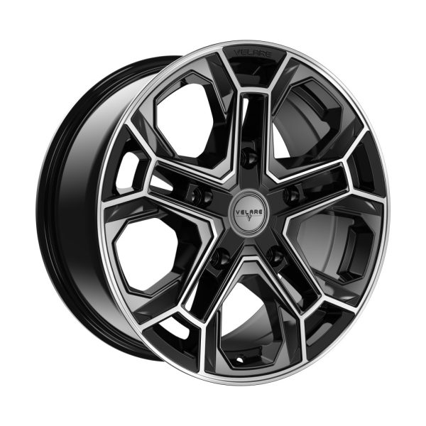 Velare VLR-ST Diamond Black Polished angle 1 alloy wheel
