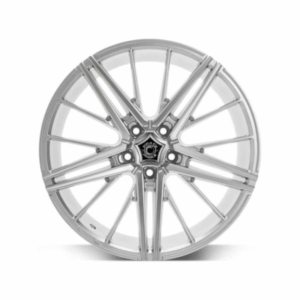 Wrath WF5 Bright Silver flat alloy wheel