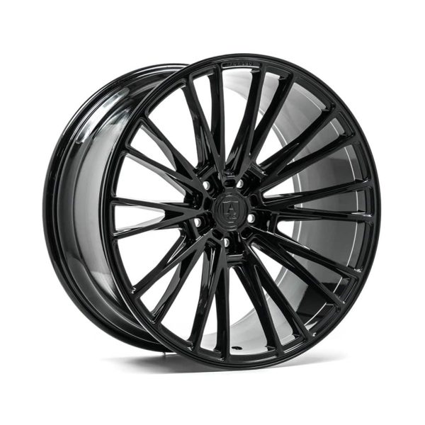 Axe CF2 Gloss Black angle 1 alloy wheel