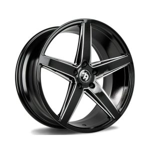 Seventy9 SV-N Gloss Black Polished Mill alloy wheel