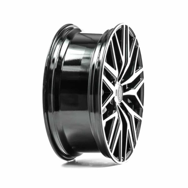 Axe EX30T Black Polished Angle 2 alloy wheel