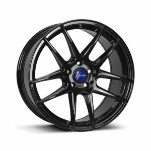 1Form Edition.4 Gloss Black Blue Cap EDT.4 alloy wheel
