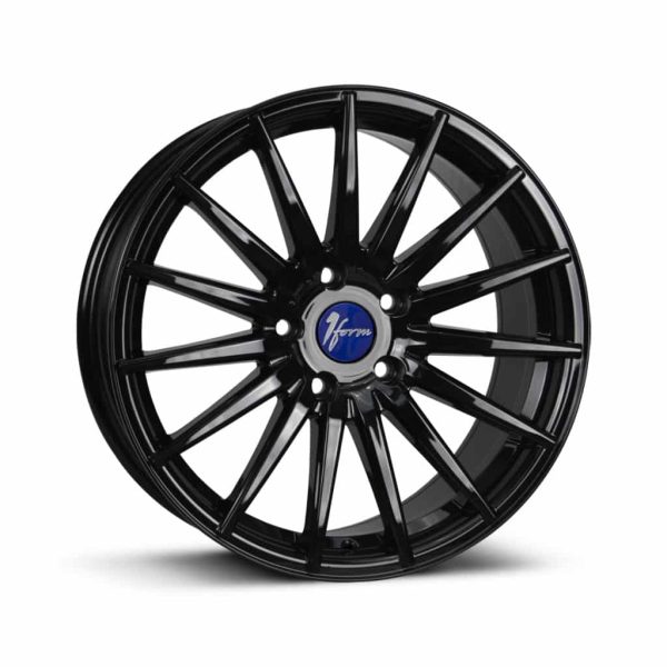 1Form Edition.5 Gloss Black Blue Cap EDT.5 alloy wheel