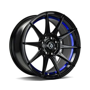 79Wheels SCF-F Gloss Black Blue Barrel alloy wheel