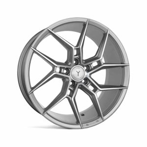 Yanar YNL45 Silver Machined Angle alloy wheel