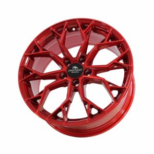 Forzza Titan Candy Red Angle alloy wheel