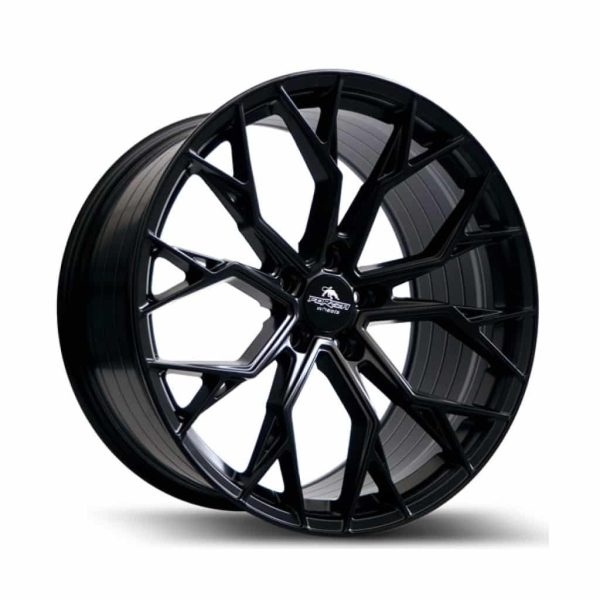 Forzza Titan Satin Black Angle alloy wheel
