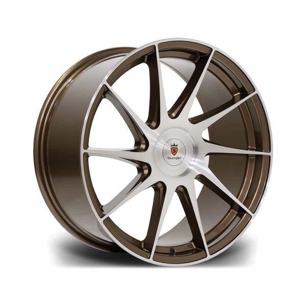 SF11 Bronze Brushed Angle alloy wheel