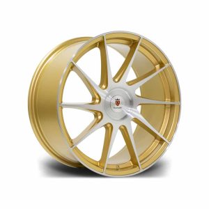 SF11 Gold Polished Angle alloy wheel
