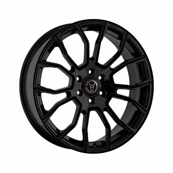 Wolfrace Eurosport Evoke X Gloss Black Angle alloy wheel