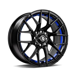 79Wheels SCF-G Gloss Black Blue Barrel alloy wheel