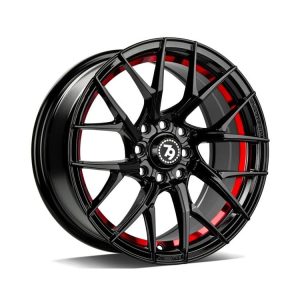 79Wheels SCF-G Gloss Black Red Barrel alloy wheel