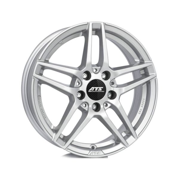 ATS Mizar Polar Silver angle alloy wheel