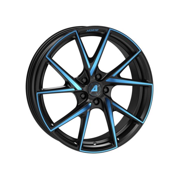 Alutec ADX.01 Racing Black Blue Polished angle alloy wheel
