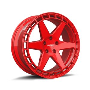 Supermetal Charger Revolution Red angle 1 alloy wheel