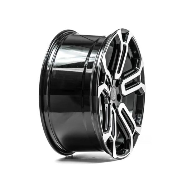 Axe EX36 Black Polished Angle 2 alloy wheel