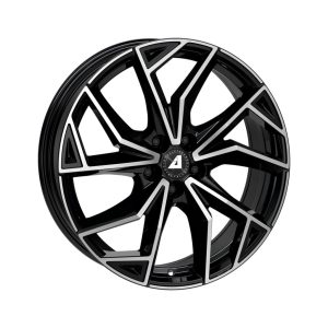 Alutec ADX.02 Diamond Black Polished angle alloy wheel