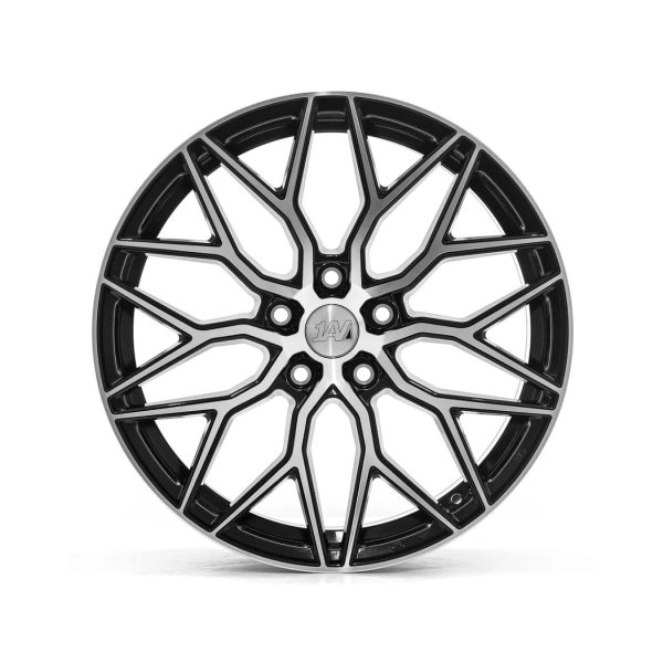 1AV ZX12 Black Polished flat alloy wheel