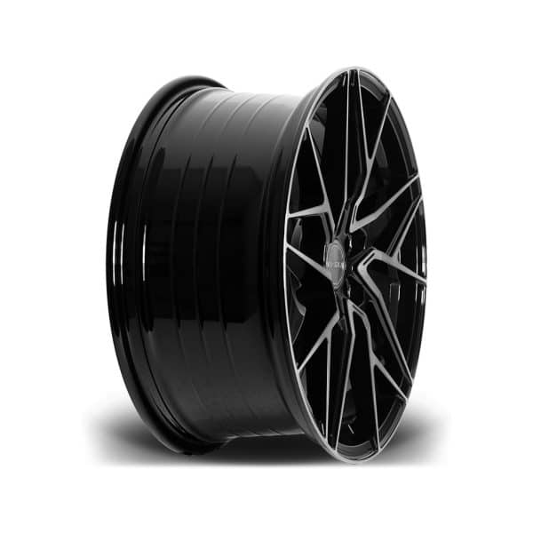 Riviera RF106 Black Polished Dark Tint Angle 2 Concave 19x8_5J alloy wheel