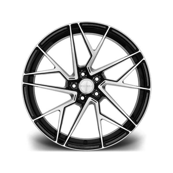 Riviera RF106 Black Polished Dark Tint Face alloy wheel