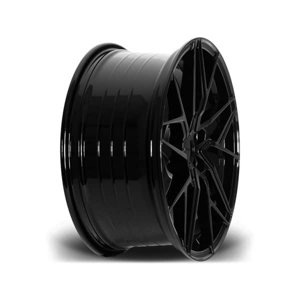 Riviera RF106 Gloss Black Concave 19x8.5 Angle 2 alloy wheel