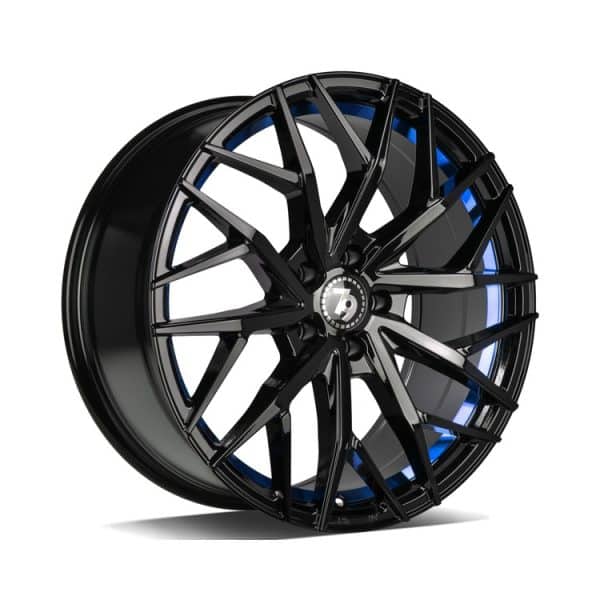 79Wheels SV-C Black Blue Barrel alloy wheel