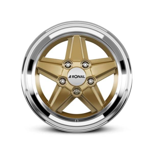 Ronal R9 Gold Diamond Cut Flat 1024 alloy wheel