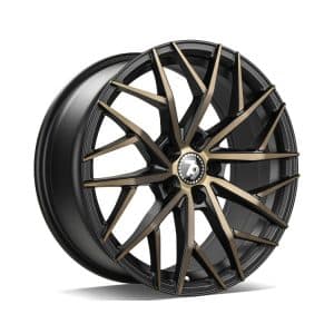 Seventy9 SV-C Gloss Black Gold Face alloy wheel